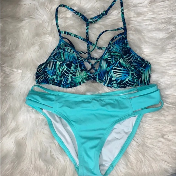 PINK Two piece bathing suit - Picture 1 of 5